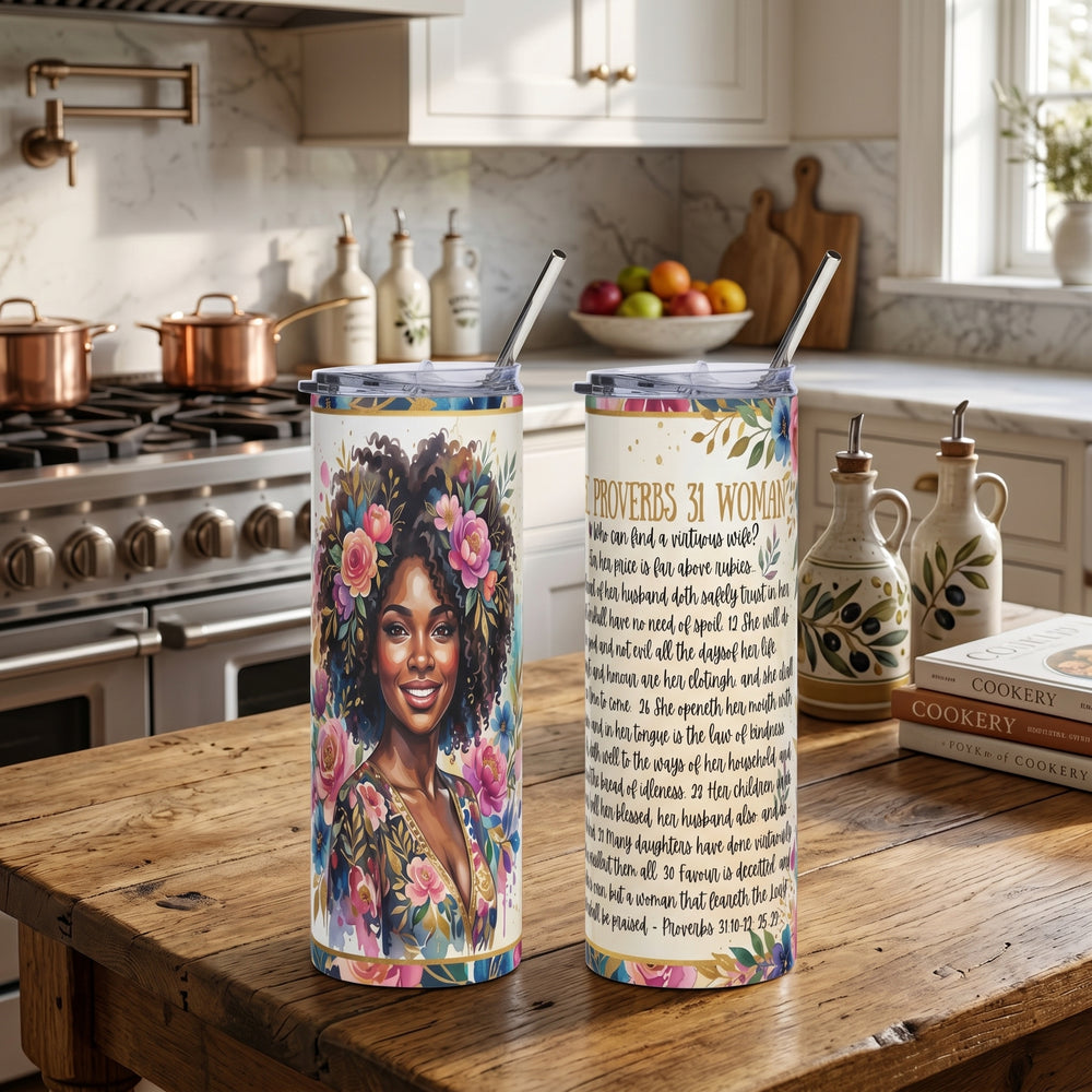Radiant Grace: The Proverbs 31 Woman 20oz Stainless Steel Tumbler