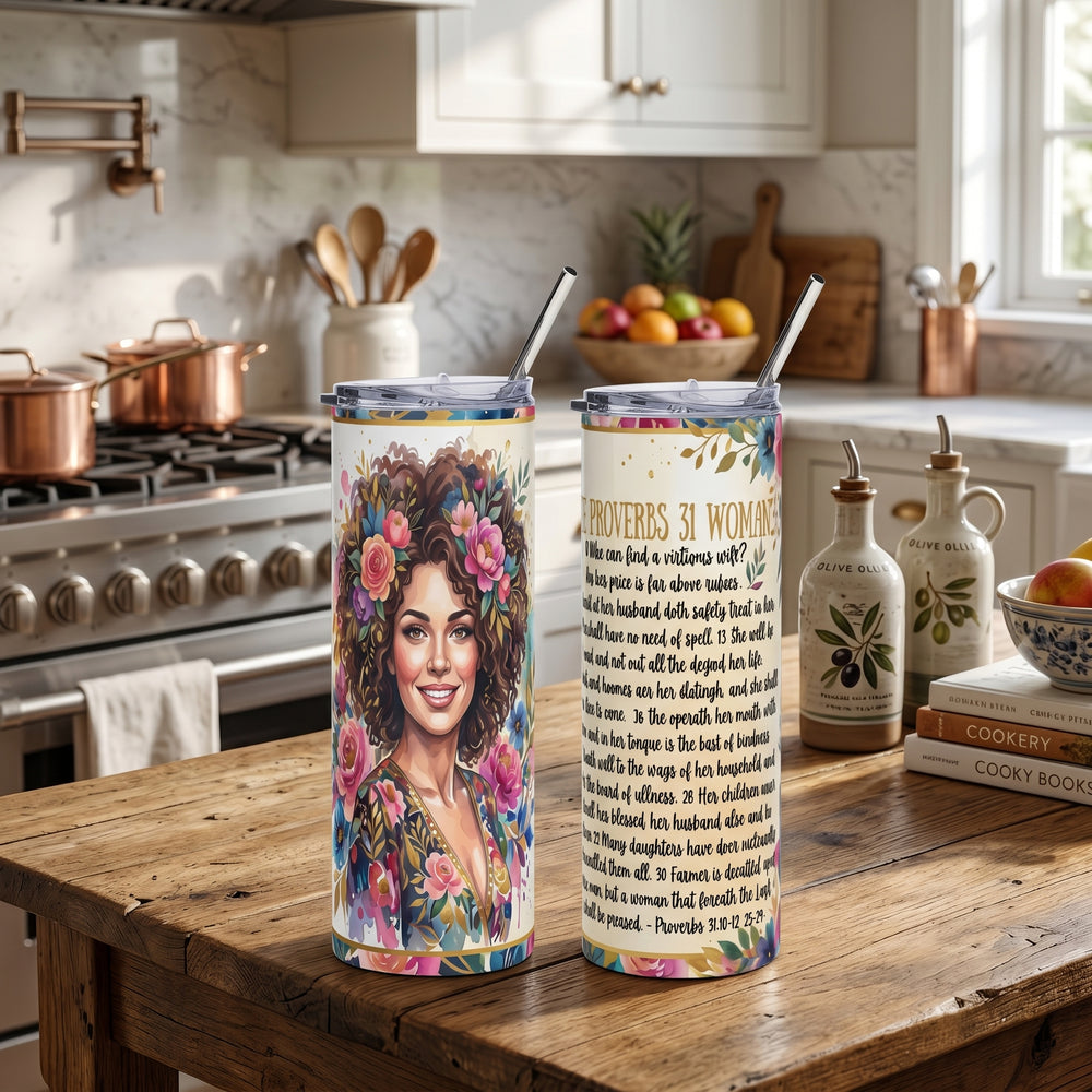Radiant Grace: The Proverbs 31 Woman 20oz Stainless Steel Tumbler