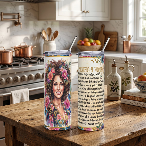 Radiant Grace: The Proverbs 31 Woman 20oz Stainless Steel Tumbler