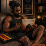 Rest, King: A Coloring Book on Strength and Surrender - Adult Coloring Book for Black Men