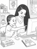 Shades of You: Mother/Son Edition Coloring Book