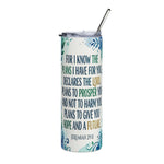 Radiant Promise: The Jeremiah 29:11 Watercolor Tumbler