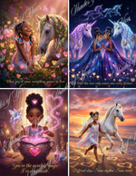 Braids and Stardust Valentine Exchange Cards