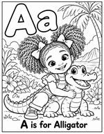 Little Shades: Alphabet Coloring Book
