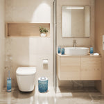 Ocean Ripple Floral Bathroom Accessories Set 5 pcs
