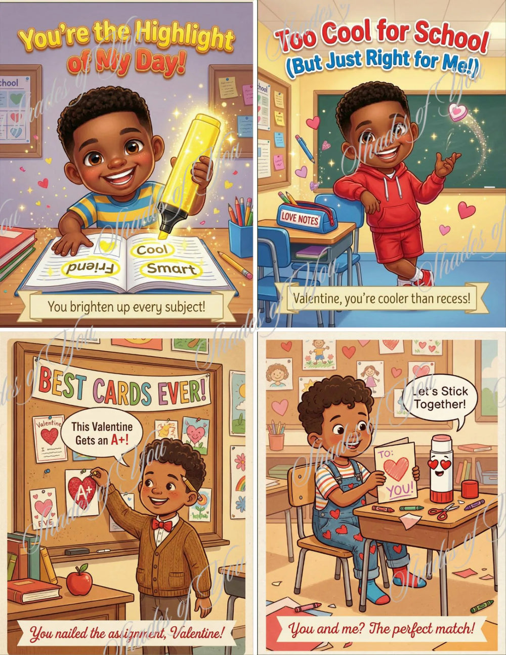 Cool, Kind and Full of Class Valentine Cards