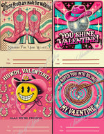 Giddy Up and Glitter Valentine Exchange Cards