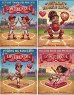 Big League Love Valentine Cards