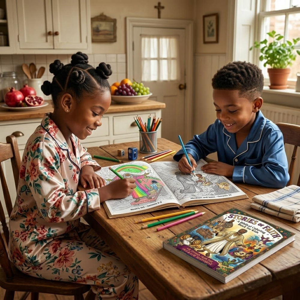 Stories of Faith: A Biblical Coloring Book for Kids