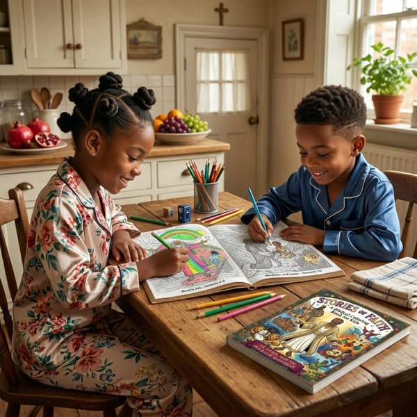 Stories of Faith: A Biblical Coloring Book for Kids