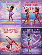 Flips, Love and Friendship Valentine Exchange Cards