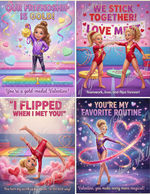 Flips, Love and Friendship Valentine Exchange Cards