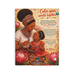 Mommy & Me: Ubuntu Days | South African Culture Coloring Book for Moms & Daughters