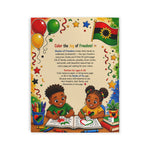 Juneteenth Coloring Book for Kids, Black History Coloring Book Celebrating Natural Hair, Ages 5-10 Freedom Day Gift | Shades of Freedom