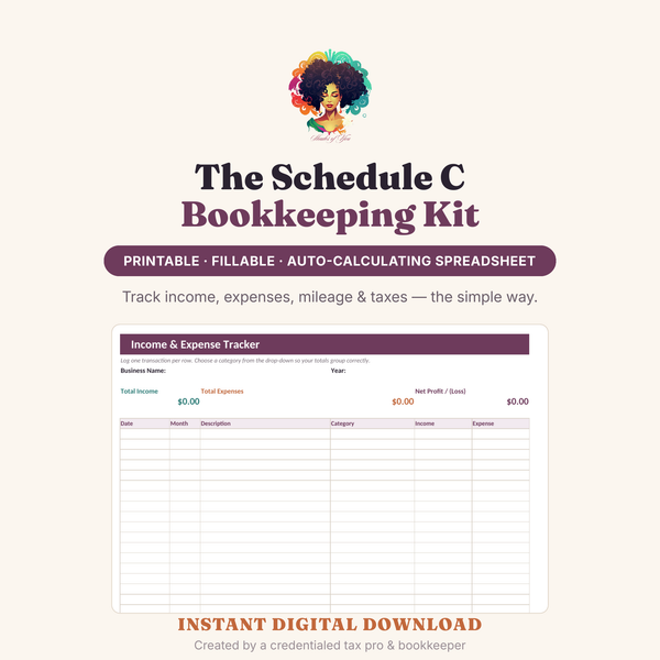 Schedule C Bookkeeping Kit