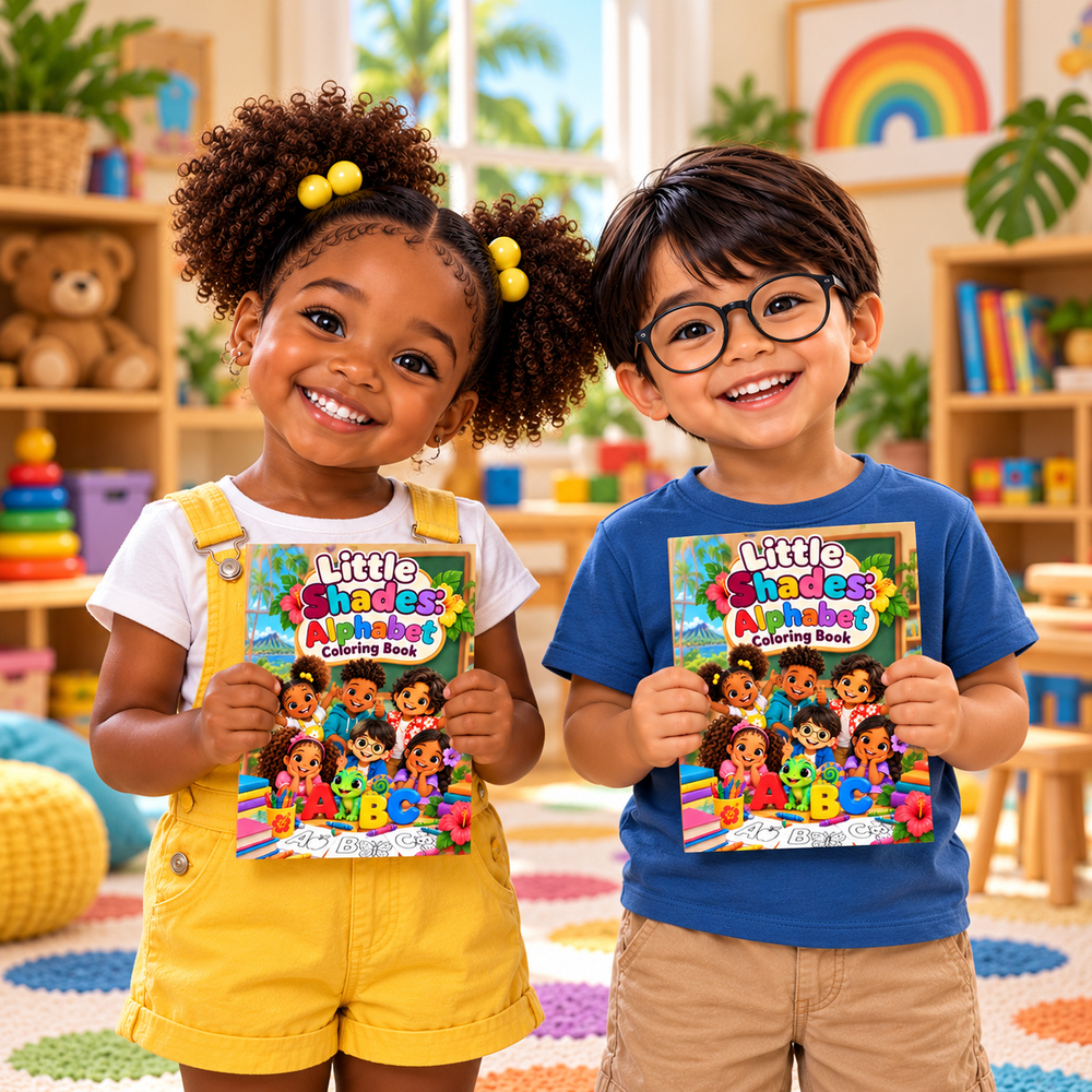 Little Shades: Alphabet Coloring Book