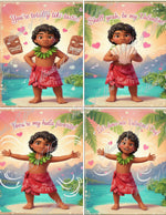 Hula Love Valentine Cards